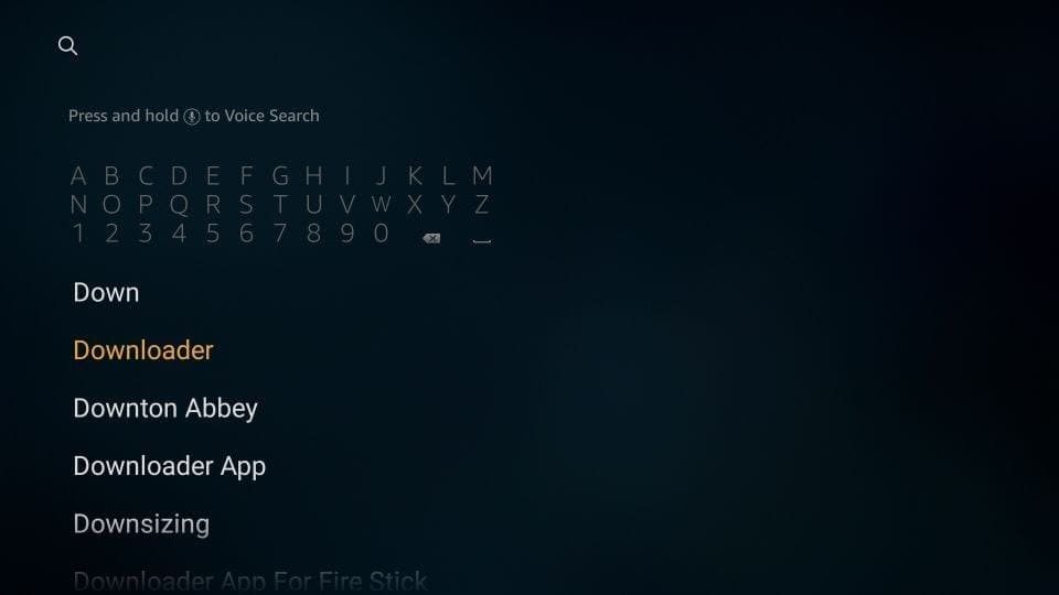 Installing the Downloader app on FireStick
