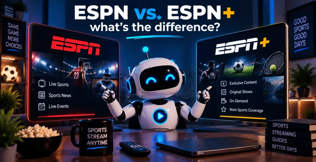ESPN vs. ESPN+: what's the difference?