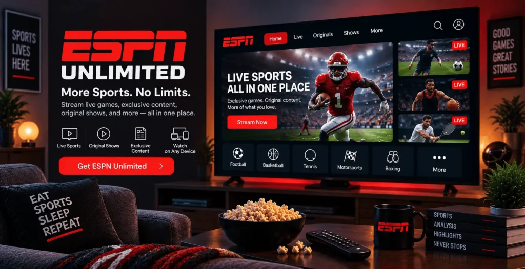 ESPN Unlimited for sports streaming