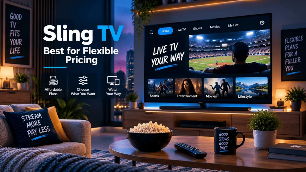 Sling TV best for flexible pricing