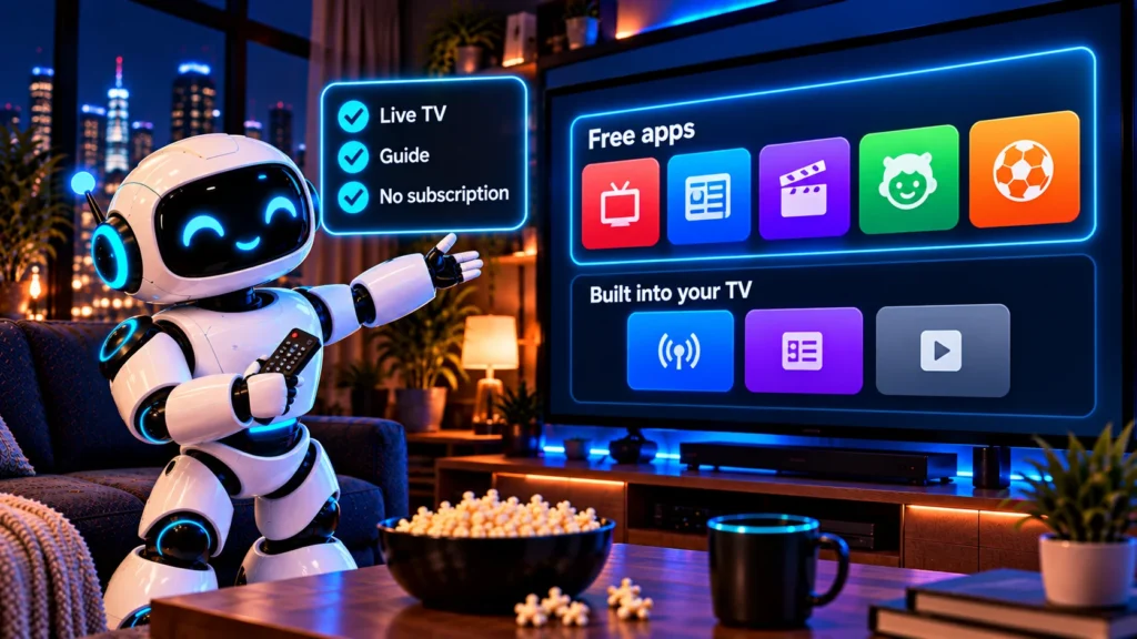 Free live TV apps: standalone free apps and apps built into your smart TV