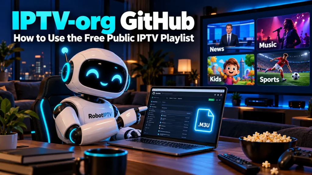IPTV-org GitHub: how to use the free public IPTV playlist